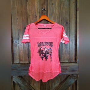 MARVEL hot pink tee
